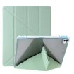 iPad Pro 13 2024 Green Clear Acrylic Leather Tablet Case - 1