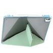iPad Pro 13 2024 Green Clear Acrylic Leather Tablet Case - 3
