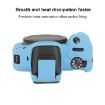 Canon EOS R100 Blue Litchi Texture Silicone Protective Case - 5