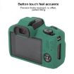 Canon EOS R100 Green Litchi Texture Silicone Protective Case - 4