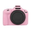 Canon EOS R100 Pink Litchi Texture Silicone Protective Case - 1