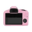 Canon EOS R100 Pink Litchi Texture Silicone Protective Case - 2