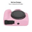 Canon EOS R100 Pink Litchi Texture Silicone Protective Case - 6