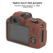 Canon EOS R100 Silicone Protective Case - Glossy Soft Coffee Cover - 4