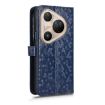 Huawei Pura 80 Pro 5G Leather Phone Case - Honeycomb Dot Texture Blue - 3