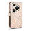 Huawei Pura 80 Ultra 5G Gold Honeycomb Dot Leather Phone Case - 3