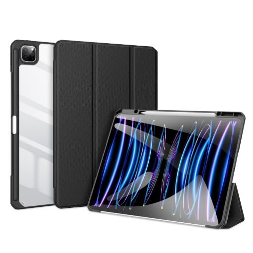iPad Pro 13 2024 DUX DUCIS TOBY Leather Case with Sleep/Wake (Black) - 1