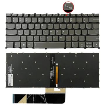 Lenovo IdeaPad 5/Yoga Slim 7 Pro US Laptop Backlight Keyboard F10 Key - 1