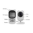 SP990 Baby Monitor with 2.4" LCD Screen Camera (US Plug) - 3