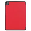 iPad Pro 13 2024 Red Leather 3-Fold Holder Case by Custer - 3