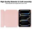 iPad Pro 13 2024 Pink Transparent Rotation Leather Case with Keyboard - 6
