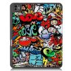 iPad Pro 13 2024 Leather Case with Pen Tray - Custer Painted Graffiti - 3