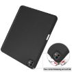 iPad Pro 13 2024 Black TPU Leather Case with Pen Tray & 3-Fold Holder - 6