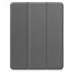 iPad Pro 13 2024 Grey TPU Leather Case with Pen Tray & 3-Fold Holder - 2