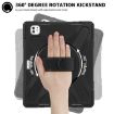 iPad Pro 13 2024 Rotatable Holder Silicone PC Case with Strap (Black) - 3