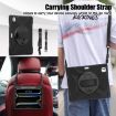 iPad Pro 13 2024 Rotatable Holder Silicone PC Case with Strap (Black) - 6