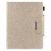 iPad Pro 13 2024 Gold Glitter Leather Smart Case with Metal Buckle - 2