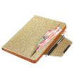 iPad Pro 13 2024 Gold Glitter Leather Smart Case with Metal Buckle - 6