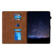 Samsung Galaxy Tab A8 X200 Embossed Leather Tablet Case Brown - 3