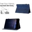 Samsung Galaxy Tab A7 10.4 T500 Blue Embossed Leather Tablet Case - 5