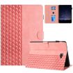 Samsung Galaxy Tab A 10.1 T580 Pink Embossed Leather Tablet Case - 1