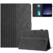 Samsung Galaxy Tab A 10.1 T580 Embossed Leather Tablet Case Black - 1