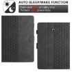Samsung Galaxy Tab A 10.1 T580 Embossed Leather Tablet Case Black - 6