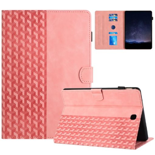 Samsung Galaxy Tab A 8.0 T350 Pink Embossed Leather Tablet Case - 1