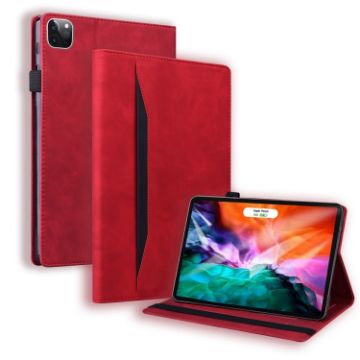 iPad Pro 13 2024 Red Shockproof Leather Tablet Case - 1