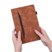 iPad Pro 13 2024 Brown Shockproof Leather Tablet Case - 7