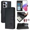 Realme 14 5G/P3 5G India Cat Rat Embossed RFID Leather Case Black - 1