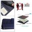 Realme 14 5G/P3 5G India Cat Rat Embossed RFID Leather Case Blue - 5