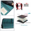 Vivo S30 Peacock Green Cat Rat Embossed RFID Leather Case with Lanyard - 5