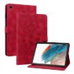 Samsung Galaxy Tab A8 10.5 2022 Red Lily Embossed Leather Case - 1