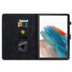 Samsung Galaxy Tab A8 10.5 2022 Lily Embossed Leather Case - Black - 4