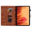 Samsung Galaxy Tab A7 10.4 Brown Lily Embossed Leather Tablet Case - 4