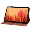 Samsung Galaxy Tab A7 10.4 Brown Lily Embossed Leather Tablet Case - 5