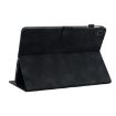 Samsung Galaxy Tab A7 10.4 Black Lily Embossed Leather Tablet Case - 6