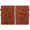 Samsung Galaxy Tab A 8.0 2019 Brown Lily Embossed Leather Case - 3