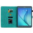Samsung Galaxy Tab A 9.7 T550 T555 Green Lily Embossed Leather Case - 6