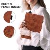 Samsung Galaxy Tab S2 9.7 T810 T815 Lily Embossed Leather Case Brown - 7