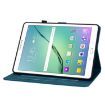 Samsung Galaxy Tab S2 9.7 T810 T815 Lily Embossed Leather Case Dark Blue - 4