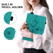Samsung Galaxy Tab S4 10.5 Lily Embossed Leather Case Green SM-T830/T835 - 7