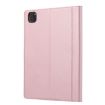 iPad Pro 13 2024 Rose Gold Leather Flip Case with Calf Texture - 3