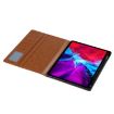 iPad Pro 13 2024 Black Leather Flip Case with Knead Skin Texture - 4