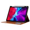 iPad Pro 13 2024 Wine Red Leather Flip Case with Knead Skin Texture - 6