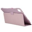 iPad Pro 13 2024 Pink Litchi Texture Leather Tablet Case - 6