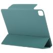 iPad Pro 13 2024 Green Magnetic PU Leather Tablet Case with Clip Buckle - 5