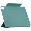 iPad Pro 13 2024 Green Magnetic PU Leather Tablet Case with Clip Buckle - 6