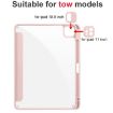iPad Pro 13 2024 Pink Acrylic 3-Fold Smart Leather Tablet Case - 2